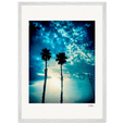 Bubbles and Sky Sticks Framed print 50x70 cm / 20x28″ White frame 13
