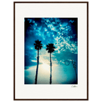 Bubbles and Sky Sticks Framed print 60x80 cm / 24x32″ Dark wood frame 44