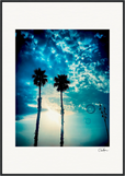 Bubbles and Sky Sticks Framed print 70x100 cm / 28x40″ Black frame 58