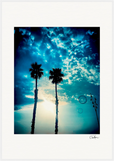 Bubbles and Sky Sticks Framed print 70x100 cm / 28x40″ White frame 17