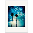Bubbles and Sky Sticks Framed print 70x100 cm / 28x40″ White frame 17