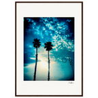Bubbles and Sky Sticks Framed print A1 (59.4 x 84.1 cm) Dark wood frame 47