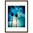 Bubbles and Sky Sticks Framed print A3 (29.7 x 42 cm) Dark wood frame 36