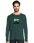 Calm - "Emerald Storms" Long sleeve green empire XS 14