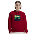 Calm - "Emerald Storms" Hoodie Burgundy 5