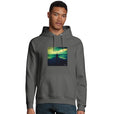 Calm - "Emerald Storms" Hoodie charcoal melange 3