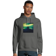 Calm - "Emerald Storms" Hoodie charcoal melange 3