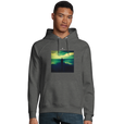 Calm - "Emerald Storms" Hoodie Grey Melange 3
