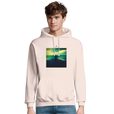 Calm - "Emerald Storms" Hoodie creamy pink 3
