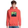 Calm - "Emerald Storms" Hoodie pop orange 3