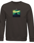 Calm - "Emerald Storms" Sweatshirt deep charcoal grey XS 28