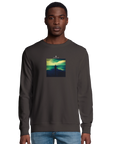 Calm - "Emerald Storms" Sweatshirt deep charcoal grey XS 30
