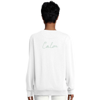 Calm - "Emerald Storms" Sweatshirt White XS 6