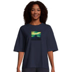 Calm - "Emerald Storms" T-shirt French Navy XS 4