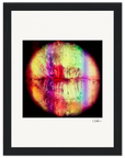 Chromatic Kiss Framed print 15x20 cm / 6x8″ Black frame 54