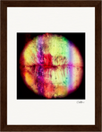 Chromatic Kiss Framed print 15x20 cm / 6x8″ Dark wood frame 35