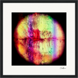 Chromatic Kiss Framed print 30x30 cm / 12x12″ Black frame 58