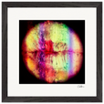 Chromatic Kiss Framed print 30x30 cm / 12x12″ Black frame 43