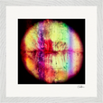 Chromatic Kiss Framed print 30x30 cm / 12x12″ White frame 18