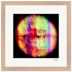 Chromatic Kiss Framed print 30x30 cm / 12x12″ Wood frame 32