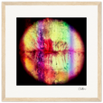 Chromatic Kiss Framed print 30x30 cm / 12x12″ Wood frame 24