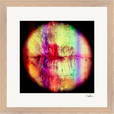Chromatic Kiss Framed print 30x30 cm / 12x12″ Wood frame 32