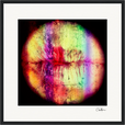 Chromatic Kiss Framed print 40x40 cm / 16x16″ Black frame 52