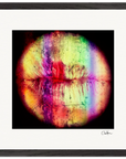 Chromatic Kiss Framed print 40x40 cm / 16x16″ Black frame 40