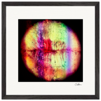 Chromatic Kiss Framed print 40x40 cm / 16x16″ Black frame 40