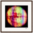 Chromatic Kiss Framed print 40x40 cm / 16x16″ Dark wood frame 38