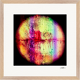 Chromatic Kiss Framed print 40x40 cm / 16x16″ Wood frame 24