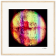 Chromatic Kiss Framed print 40x40 cm / 16x16″ Wood frame 30
