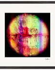Chromatic Kiss Framed print 50x50 cm / 20x20″ Black frame 44