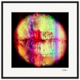 Chromatic Kiss Framed print 50x50 cm / 20x20″ Black frame 57