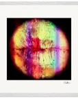 Chromatic Kiss Framed print 50x50 cm / 20x20″ White frame 12