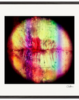 Chromatic Kiss Framed print 70x70 cm / 28x28″ Black frame 46
