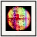 Chromatic Kiss Framed print 70x70 cm / 28x28″ Black frame 46