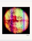 Chromatic Kiss Framed print 70x70 cm / 28x28″ White frame 13