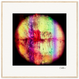 Chromatic Kiss Framed print 70x70 cm / 28x28″ Wood frame 33