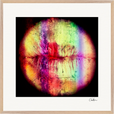 Chromatic Kiss Framed print 70x70 cm / 28x28″ Wood frame 22