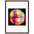 Chromatic Kiss Framed print A3 (29.7 x 42 cm) Dark wood frame 40