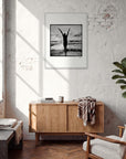 Circle of Life Framed print 60x80 cm / 24x32″ White frame in interior