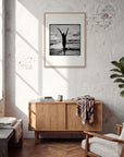 Circle of Life Framed print 60x80 cm / 24x32″ Wood frame in interior