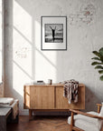 Circle of Life Framed print 45x60 cm / 18x24″ Black frame in interior