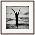 Circle of Life Framed print 40x40 cm / 16x16″ Dark wood frame 34