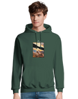 Compassion Hoodie "Cosmic Reflections"Bottle Green 16