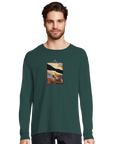 Compassion - "Cosmic Reflections" Long sleeve green empire XS 22
