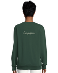 Compassion - "Cosmic Reflections" Sweatshirt Bottle Green XS 15