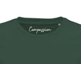 Compassion - "The Space We Share" T-shirt Bottle Green 2