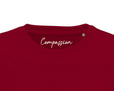 Compassion - "The Space We Share" T-shirt Burgundy 2